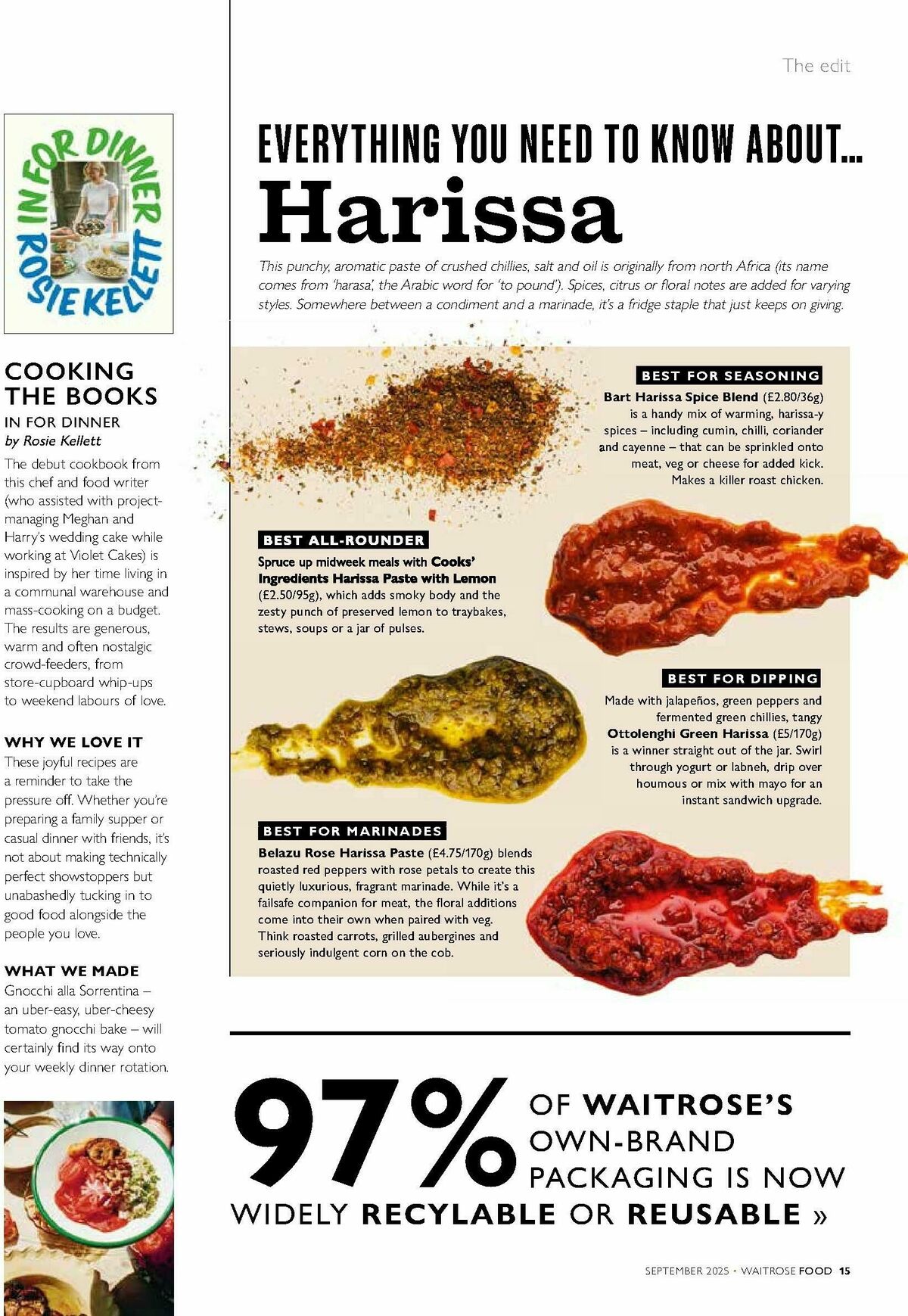 Waitrose Food Magazine September Offers from 1 September