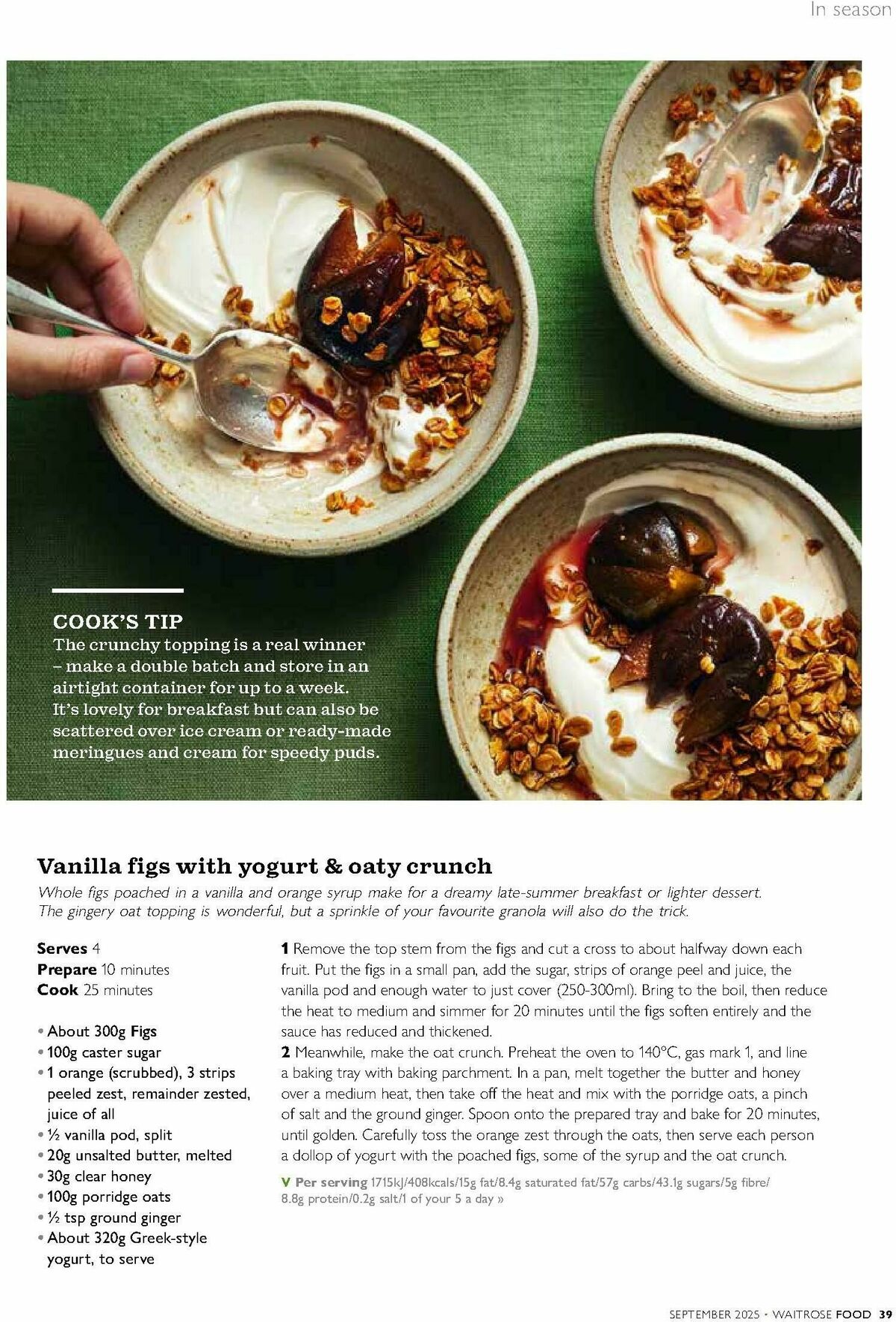 Waitrose Food Magazine September Offers from 1 September