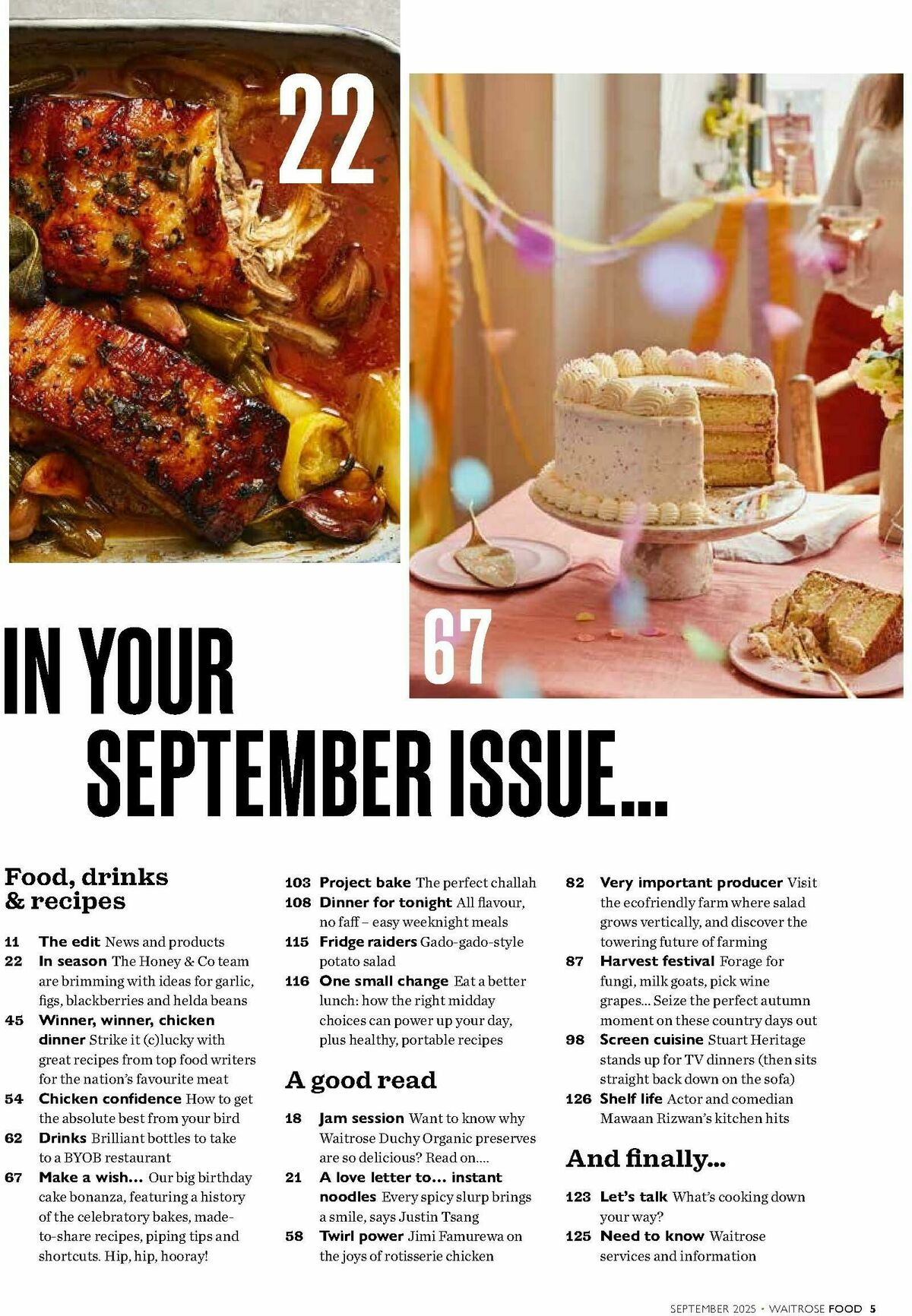 Waitrose Food Magazine September Offers from 1 September