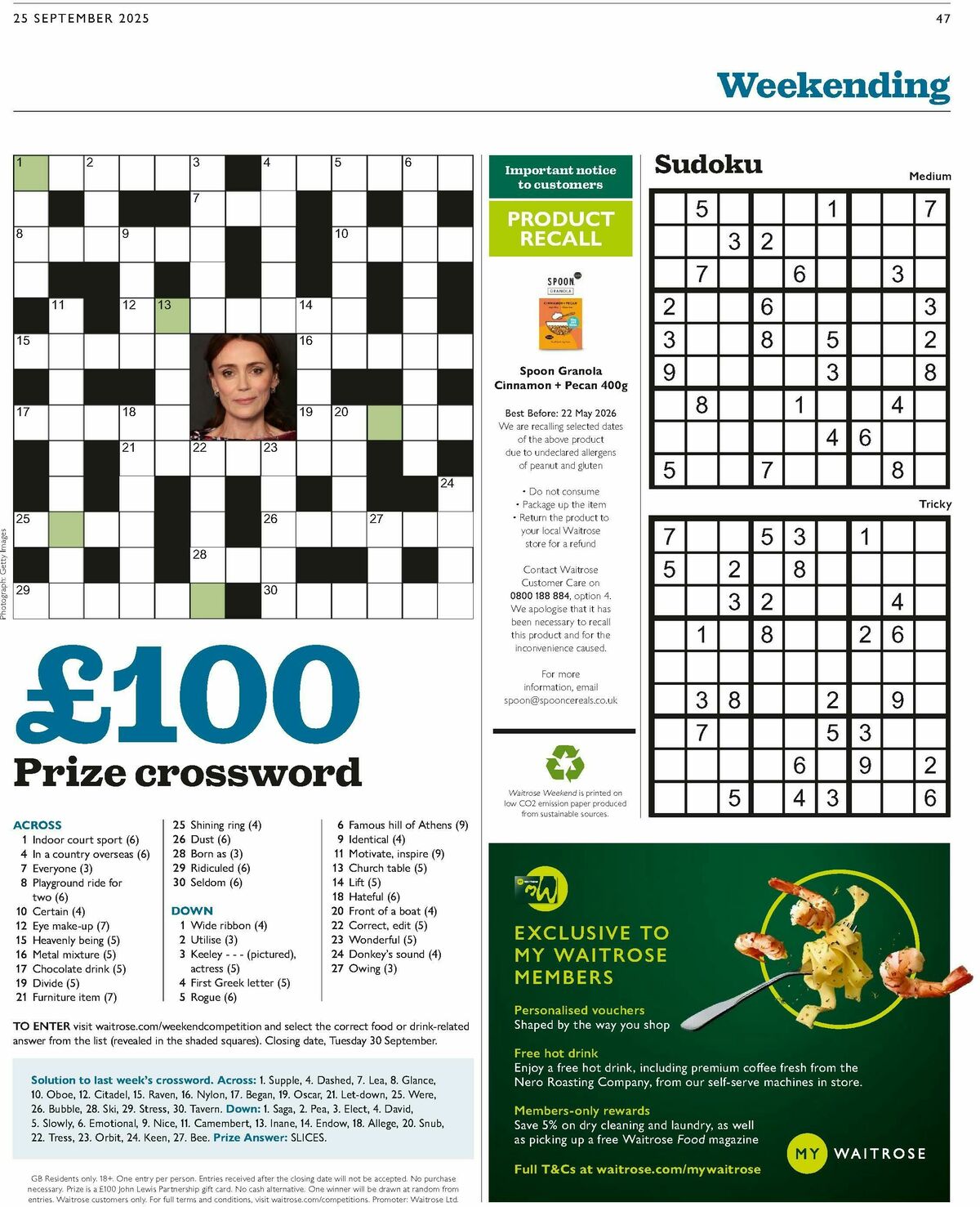 Waitrose Offers from 25 September