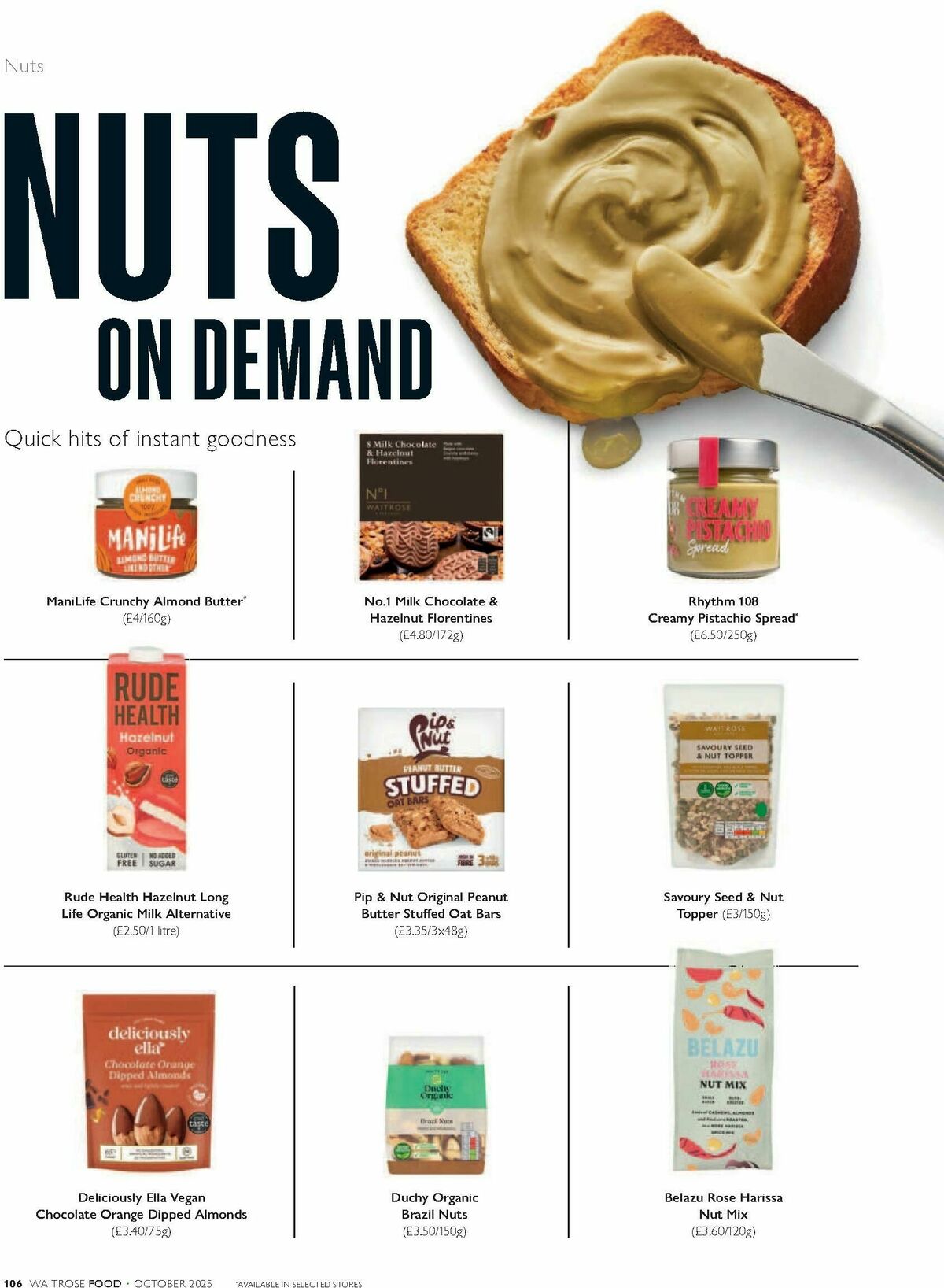 Waitrose Food Magazine October Offers from 1 October