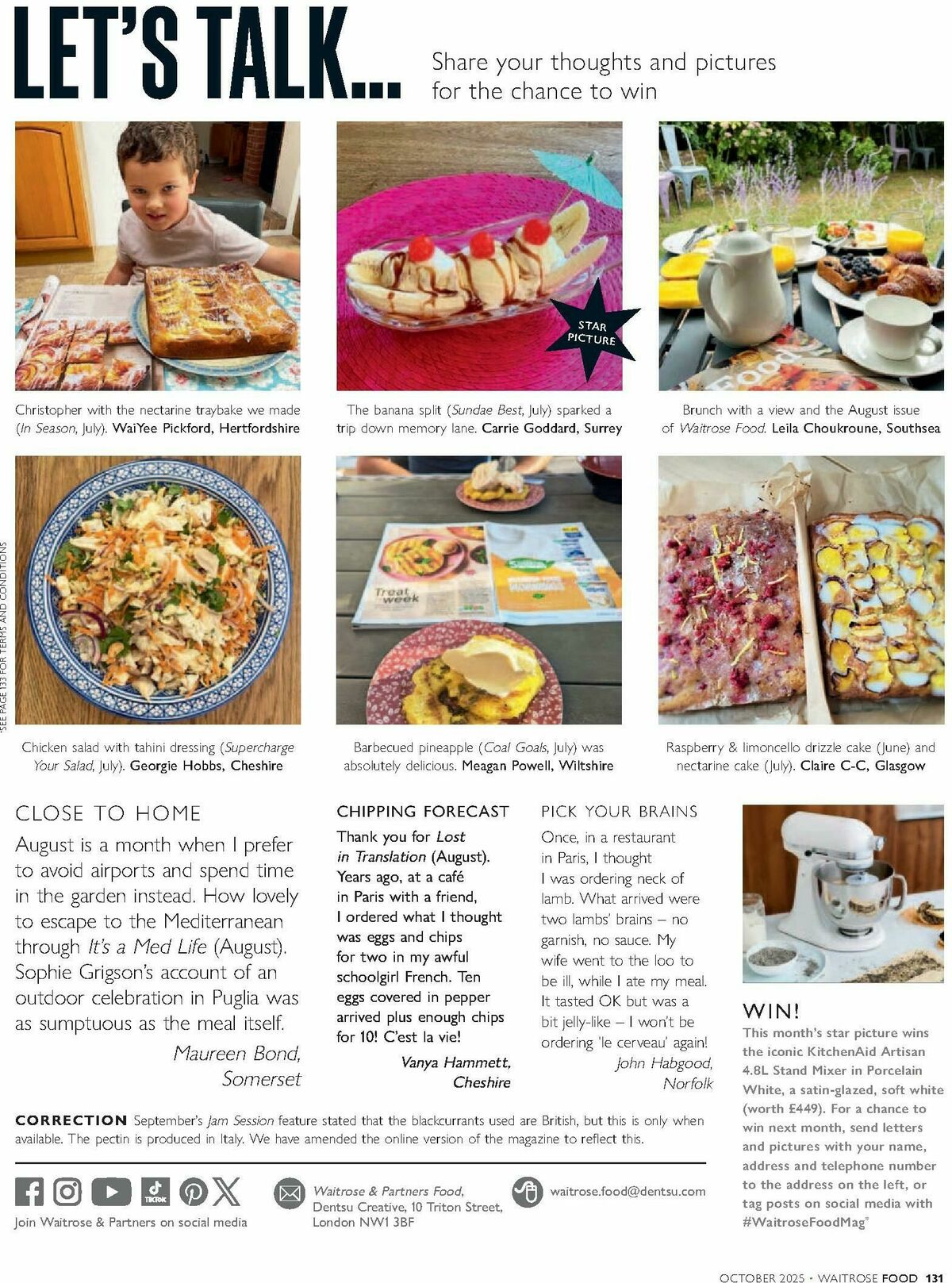 Waitrose Food Magazine October Offers from 1 October