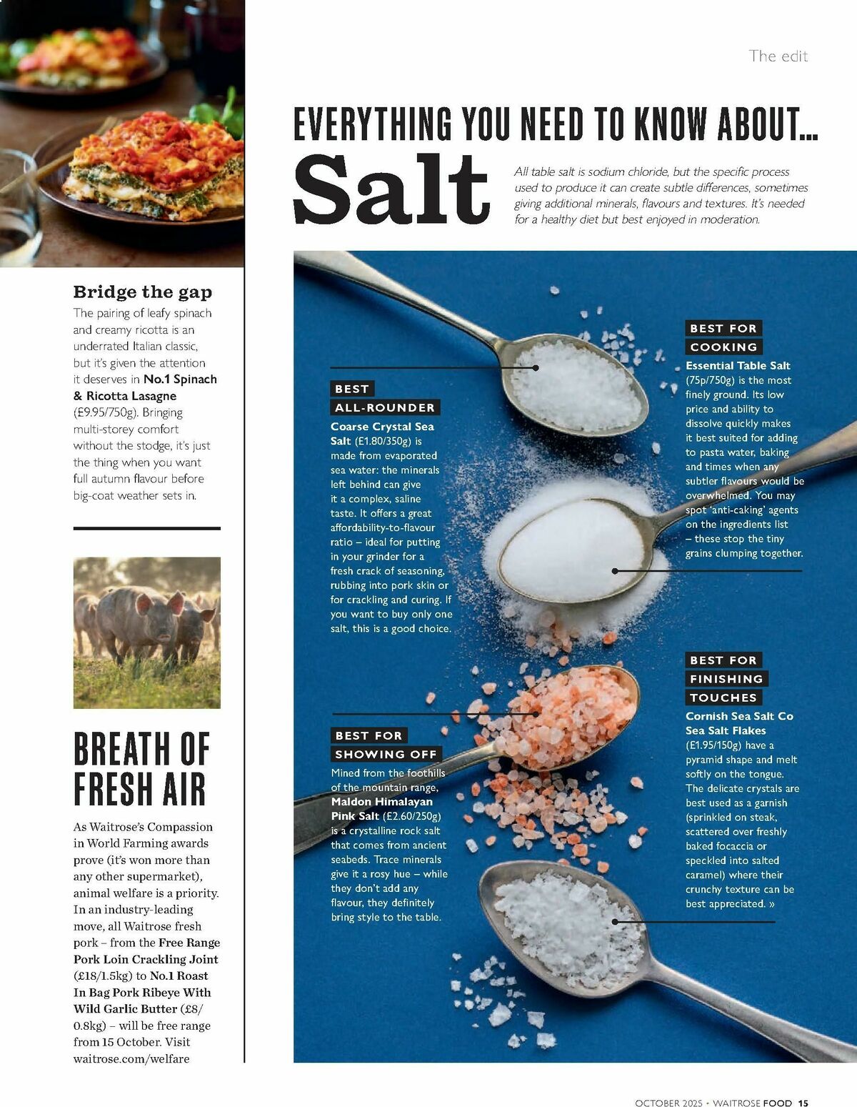 Waitrose Food Magazine October Offers from 1 October