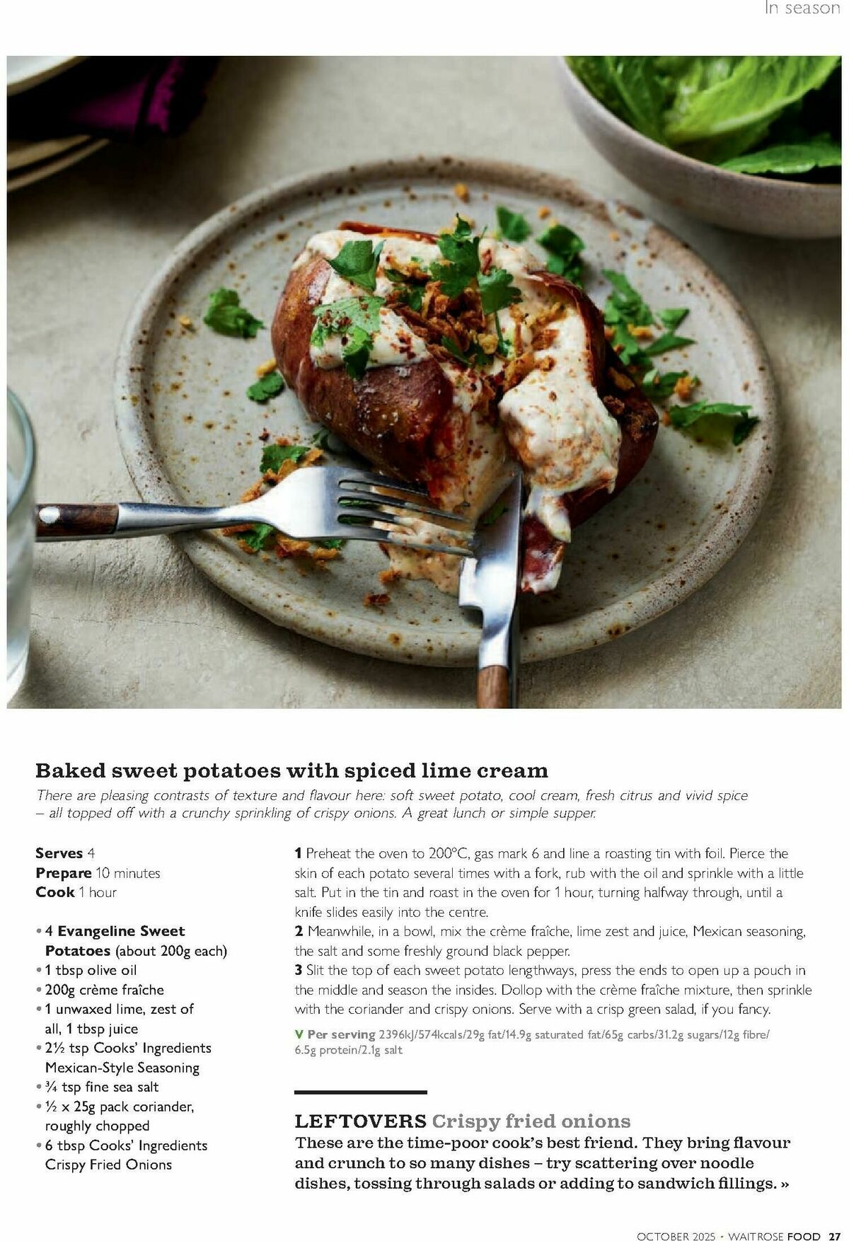 Waitrose Food Magazine October Offers from 1 October