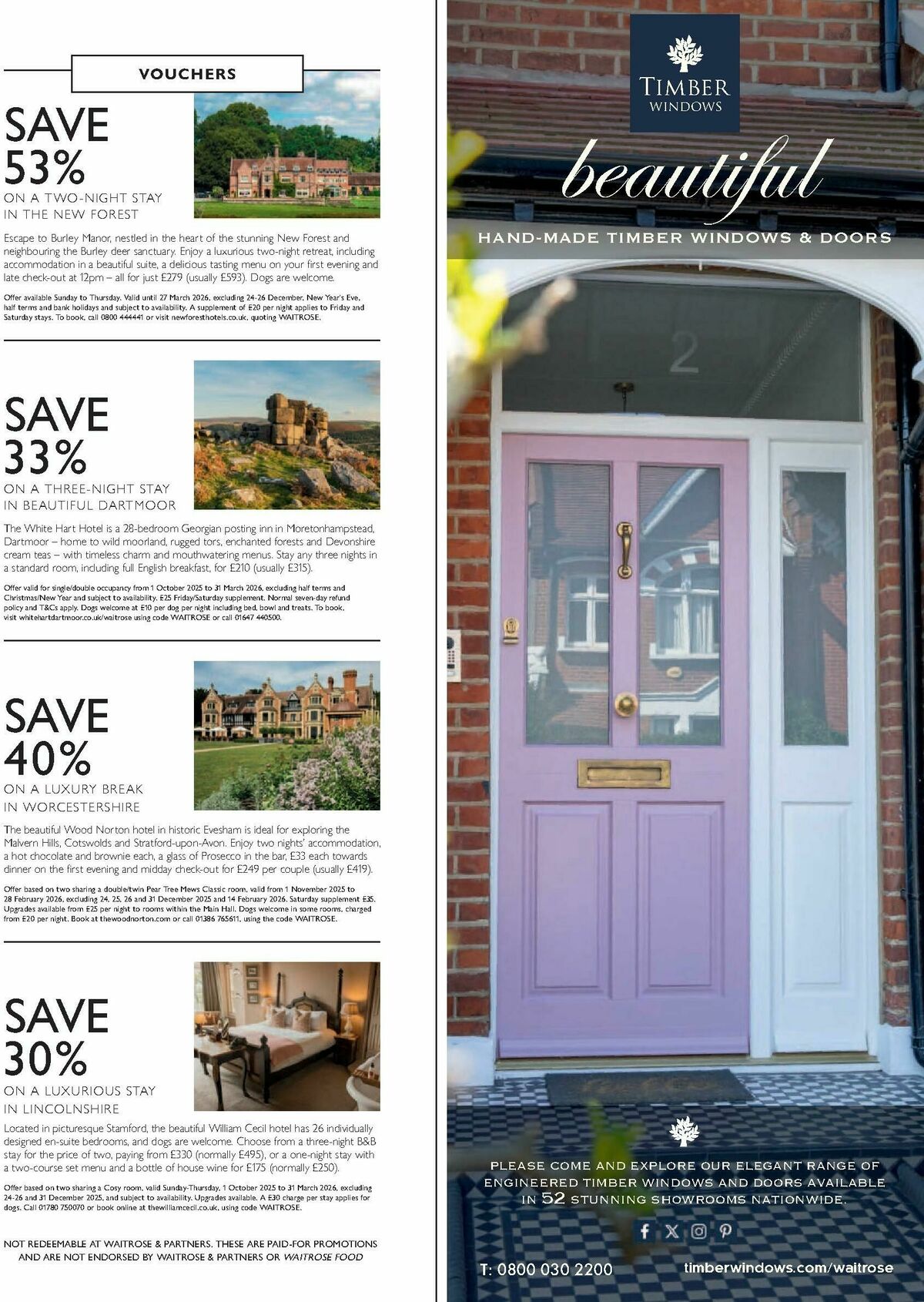 Waitrose Food Magazine October Offers from 1 October