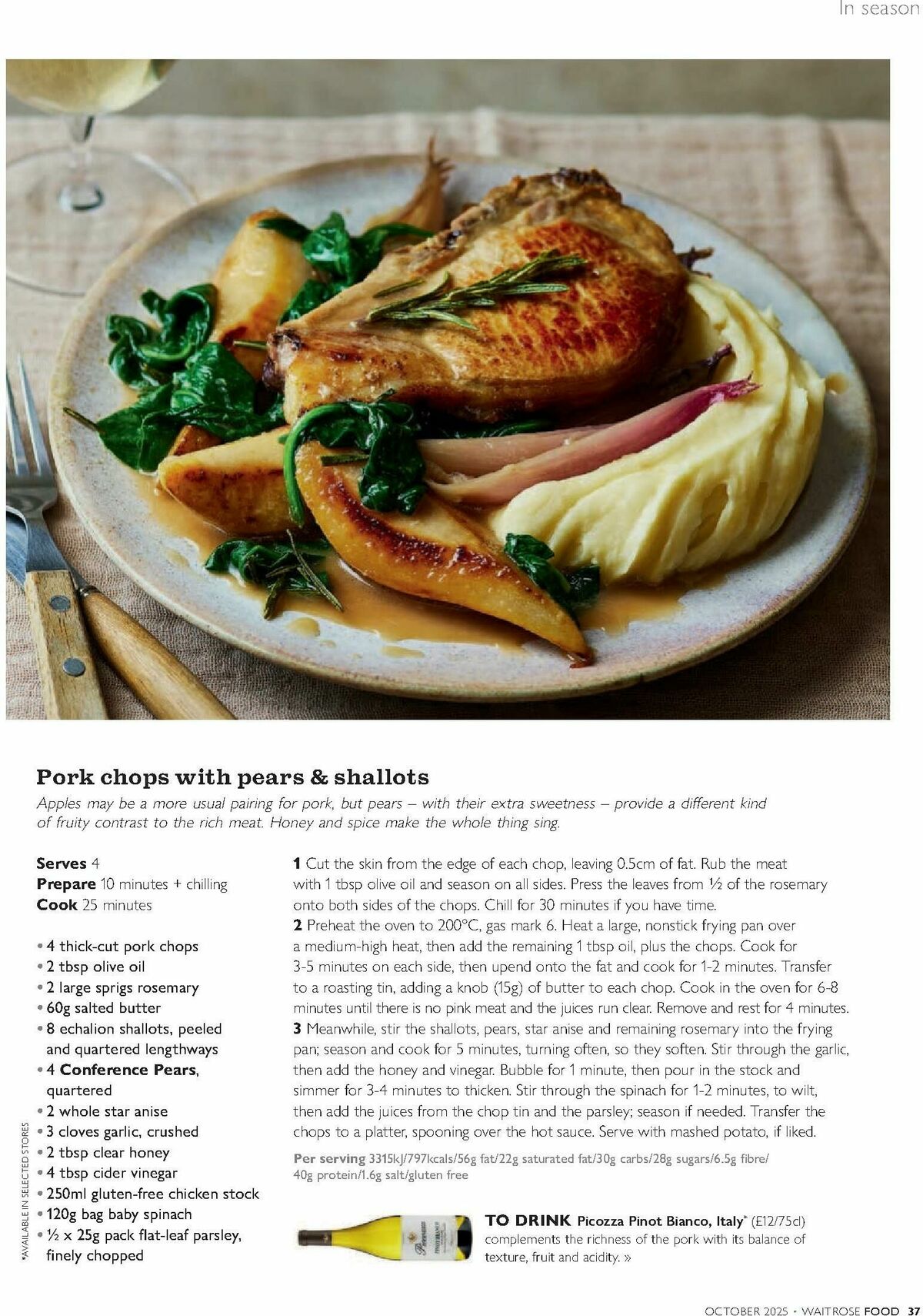 Waitrose Food Magazine October Offers from 1 October
