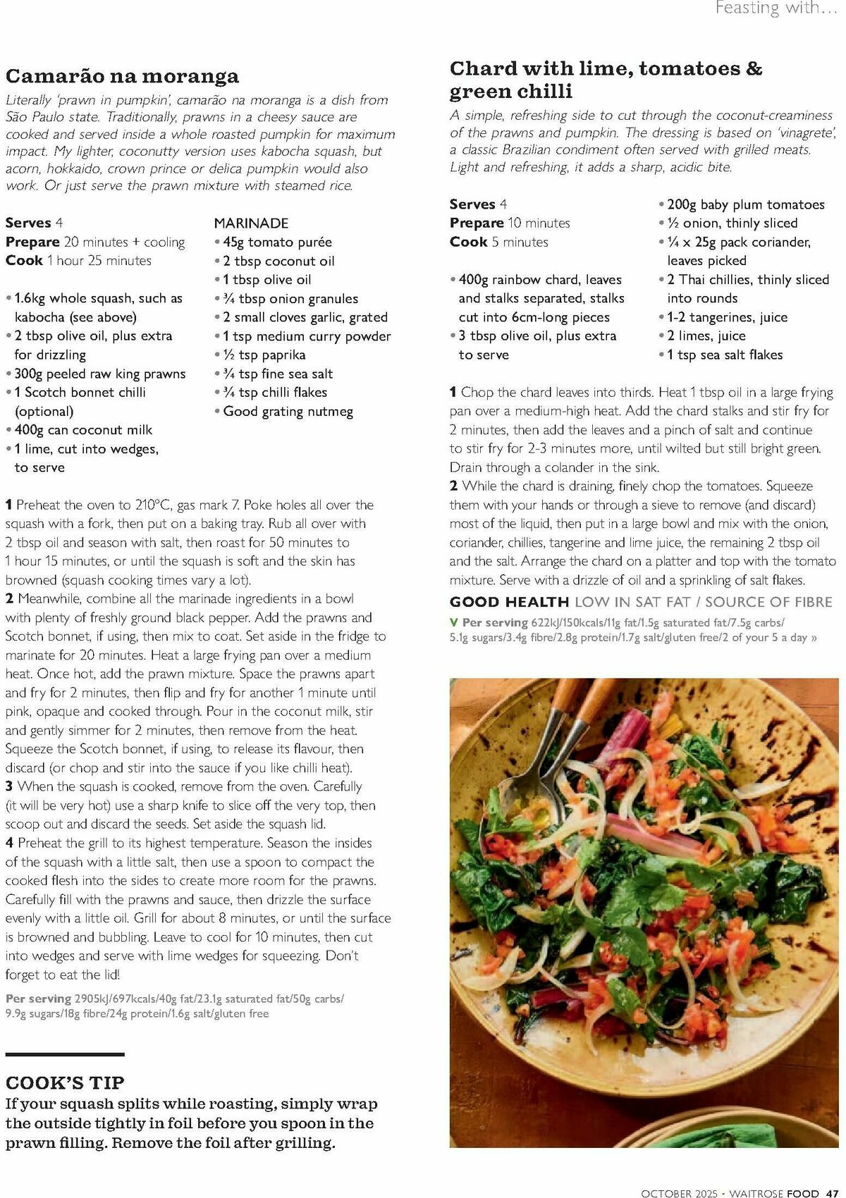 Waitrose Food Magazine October Offers from 1 October