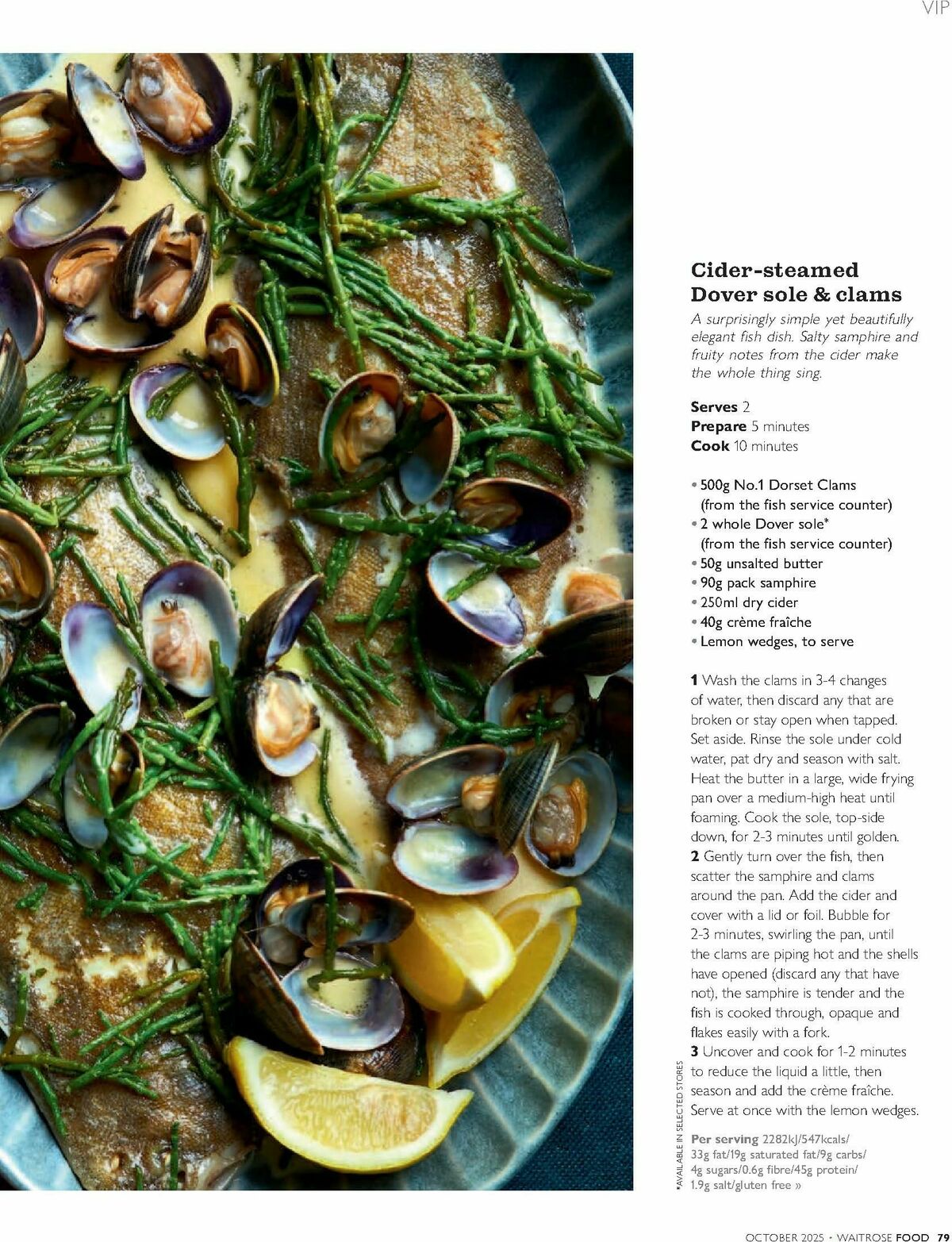 Waitrose Food Magazine October Offers from 1 October