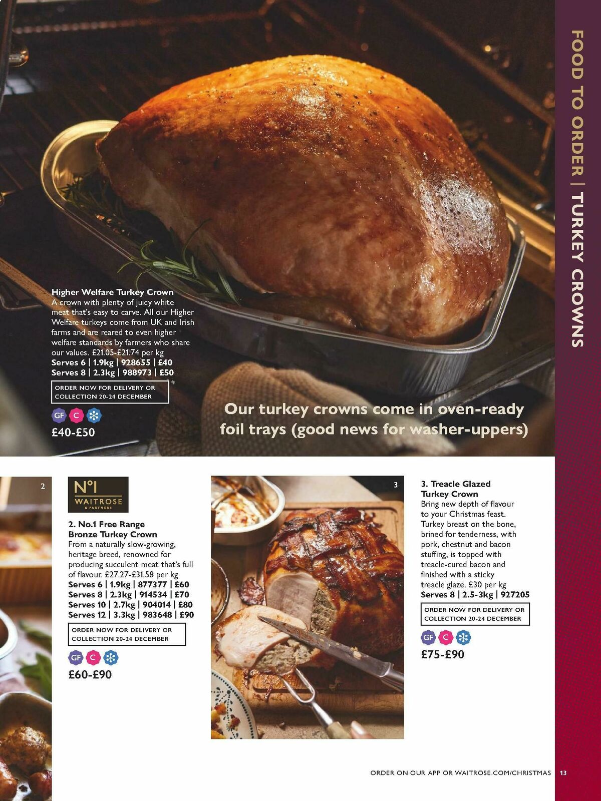 Waitrose Christmas Brochure Offers from 1 October