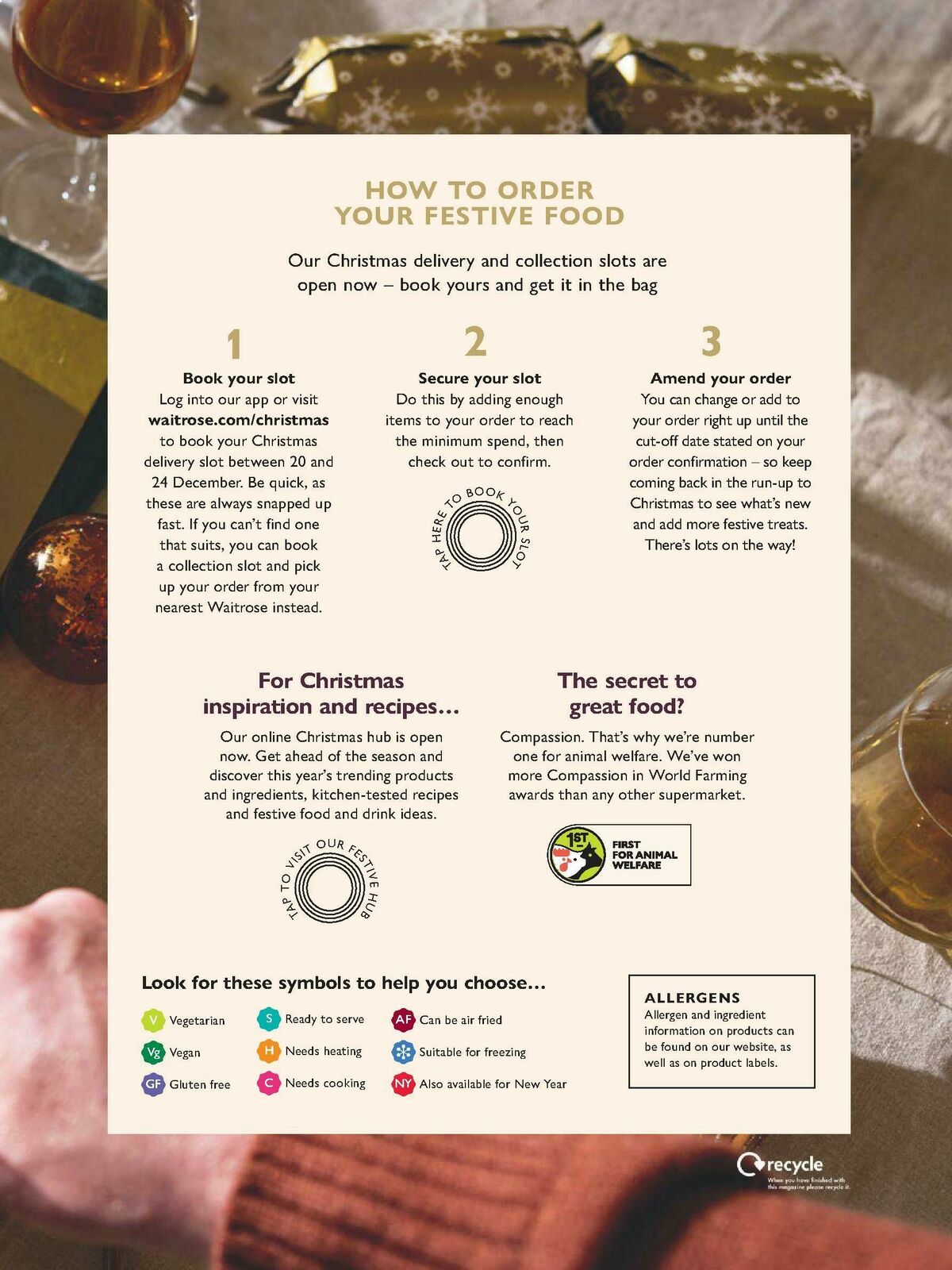 Waitrose Christmas Brochure Offers from 1 October