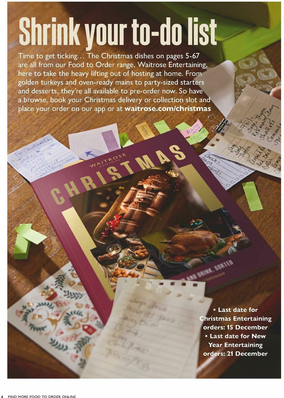 Waitrose Christmas Brochure Offers from 1 October