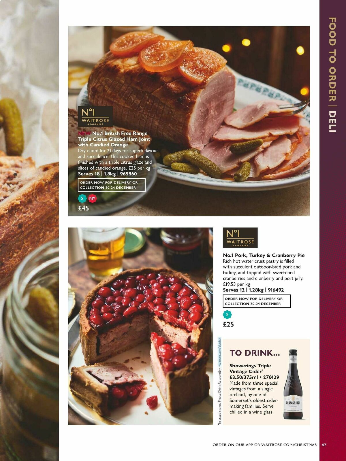 Waitrose Christmas Brochure Offers from 1 October