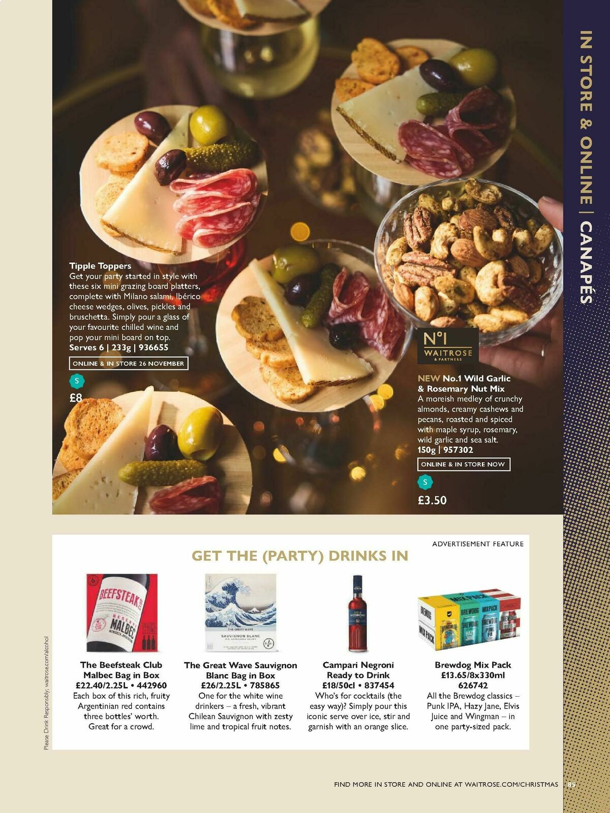 Waitrose Christmas Brochure Offers from 1 October
