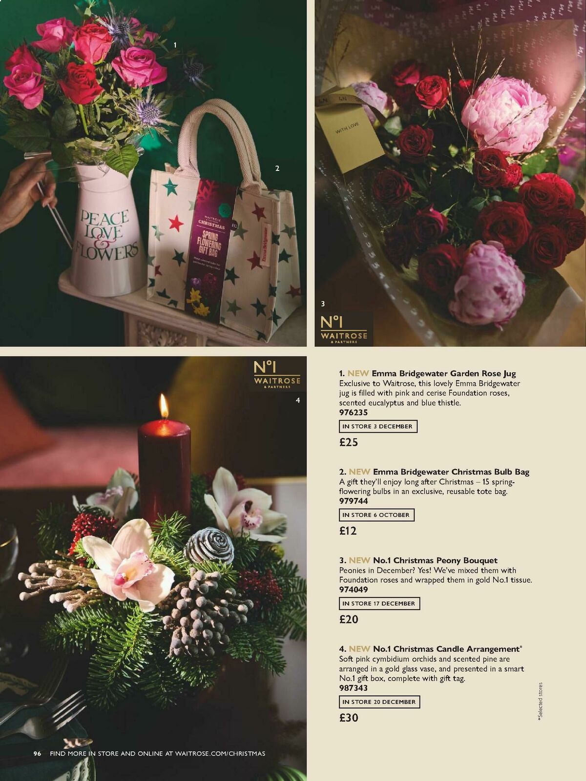 Waitrose Christmas Brochure Offers from 1 October