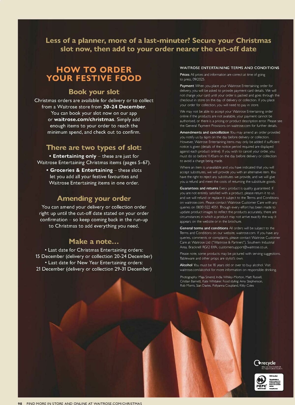 Waitrose Christmas Brochure Offers from 1 October