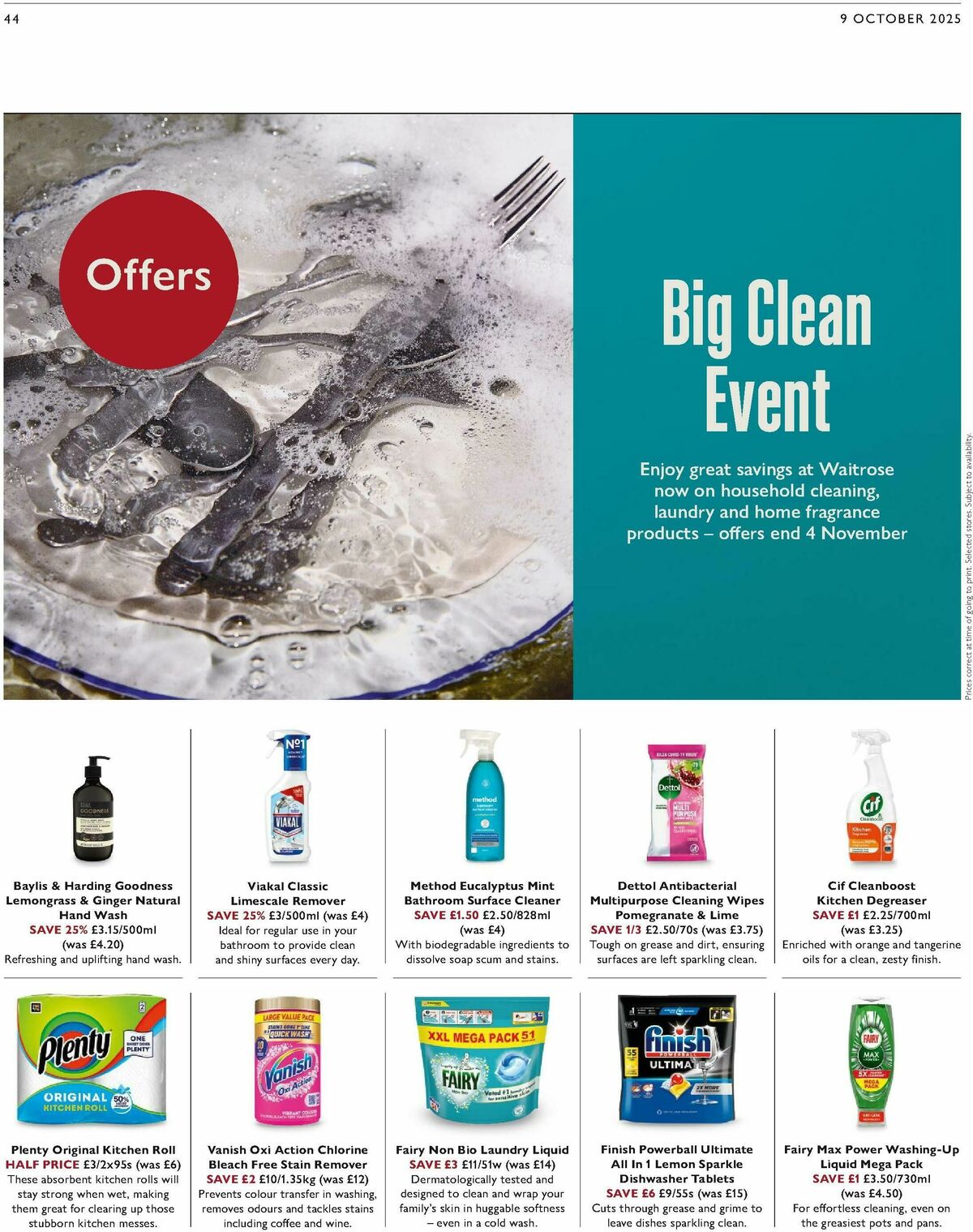 Waitrose Offers from 9 October