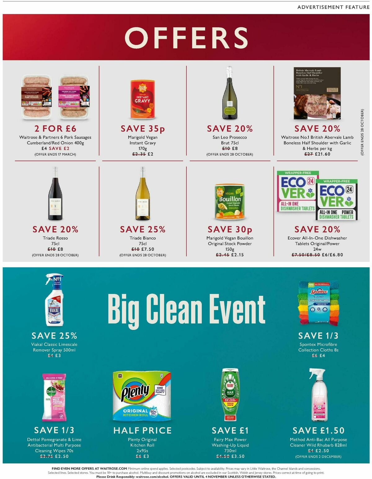 Waitrose Offers from 16 October
