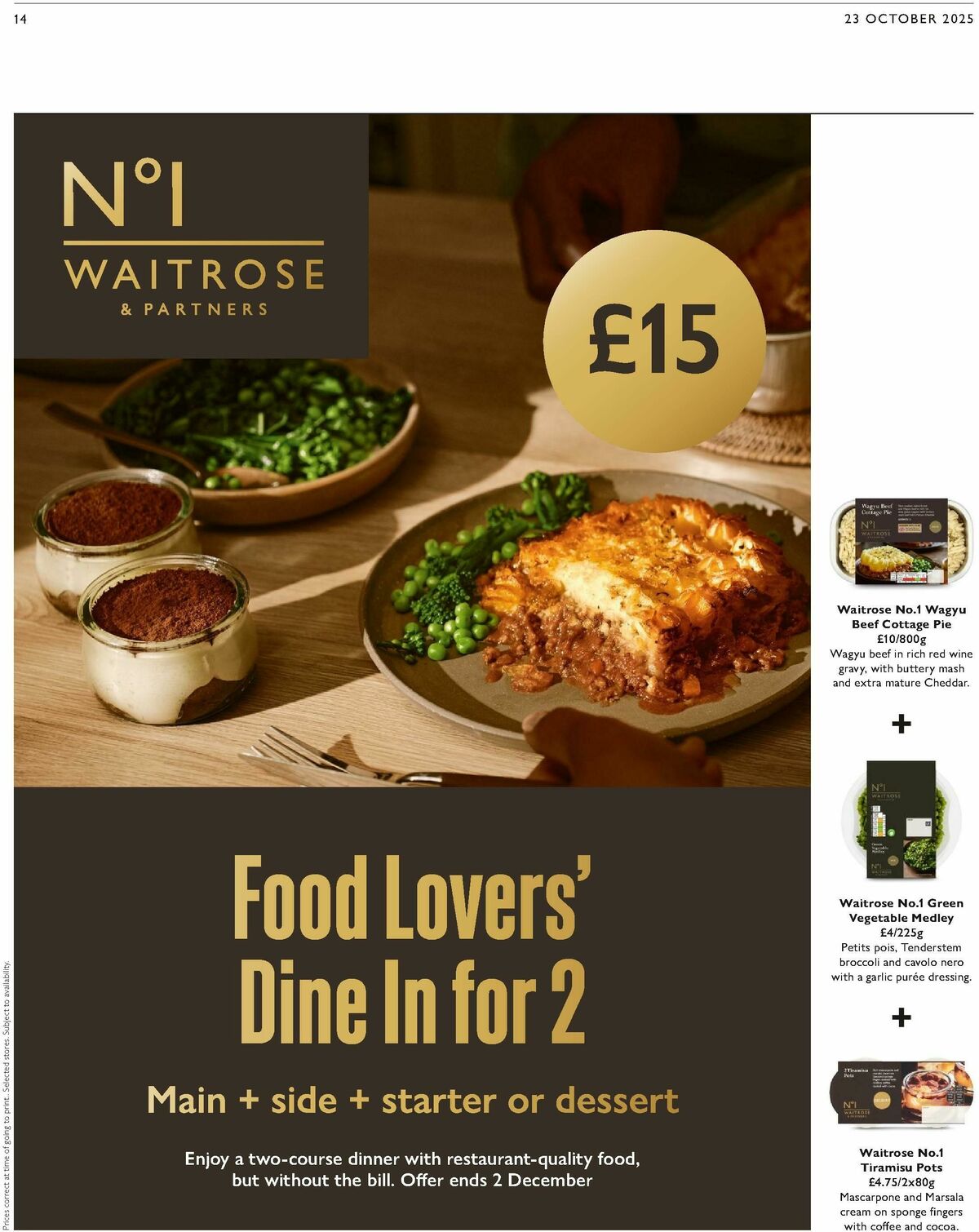 Waitrose Offers from 23 October