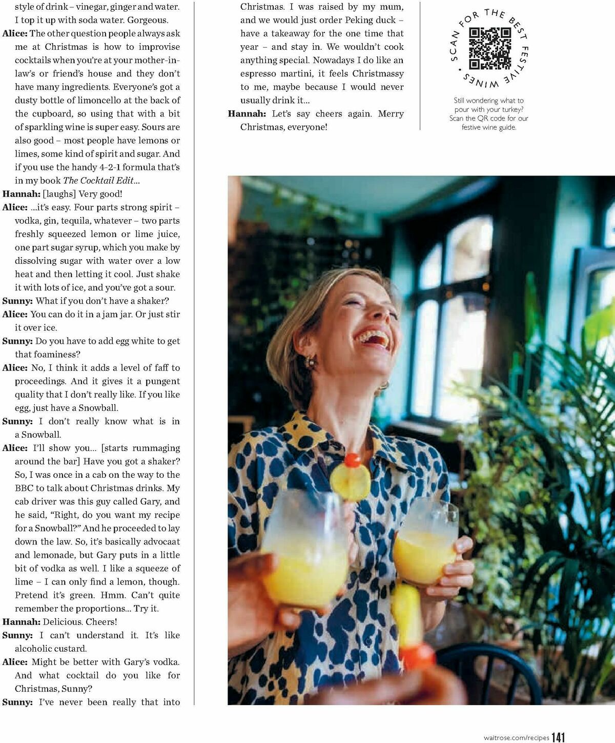 Waitrose Food Magazine November Offers from 1 November