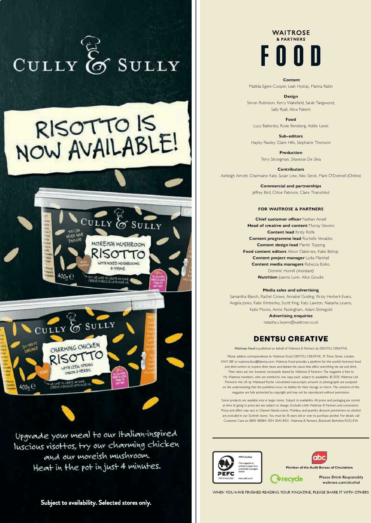 Waitrose Food Magazine November Offers from 1 November