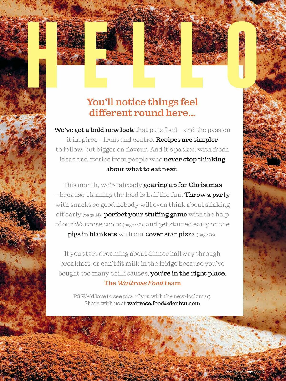 Waitrose Food Magazine November Offers from 1 November