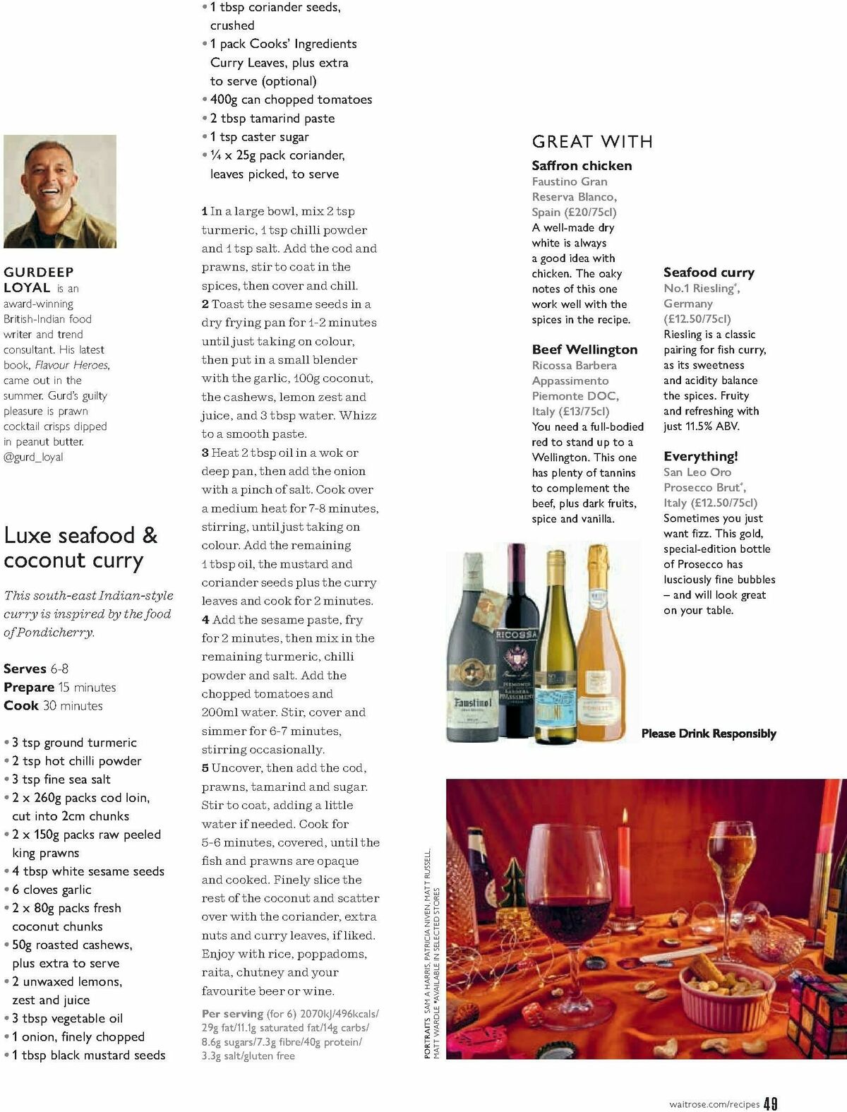 Waitrose Food Magazine November Offers from 1 November