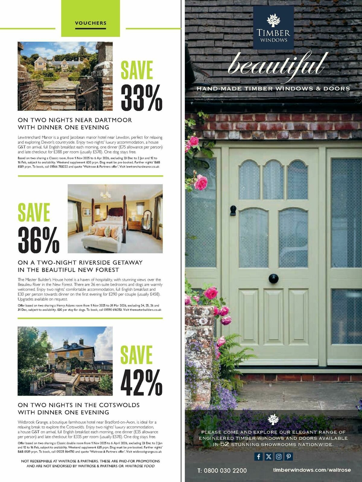 Waitrose Food Magazine November Offers from 1 November