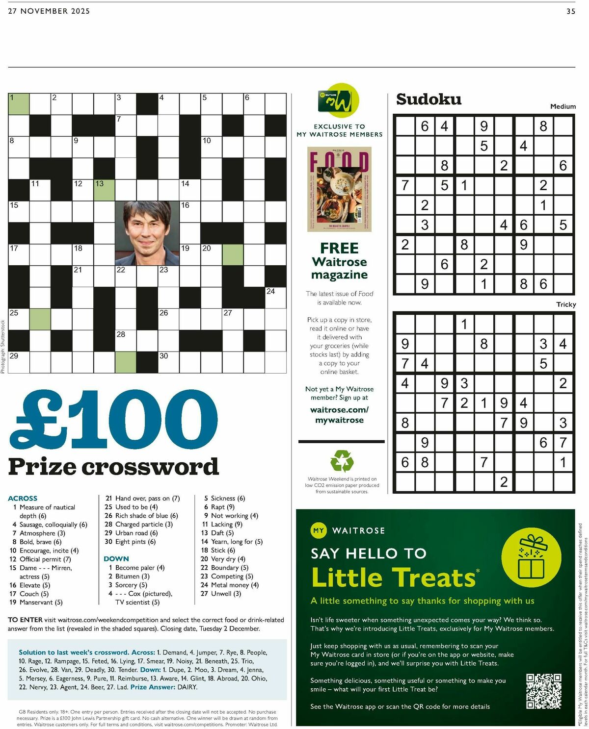 Waitrose Offers from 27 November