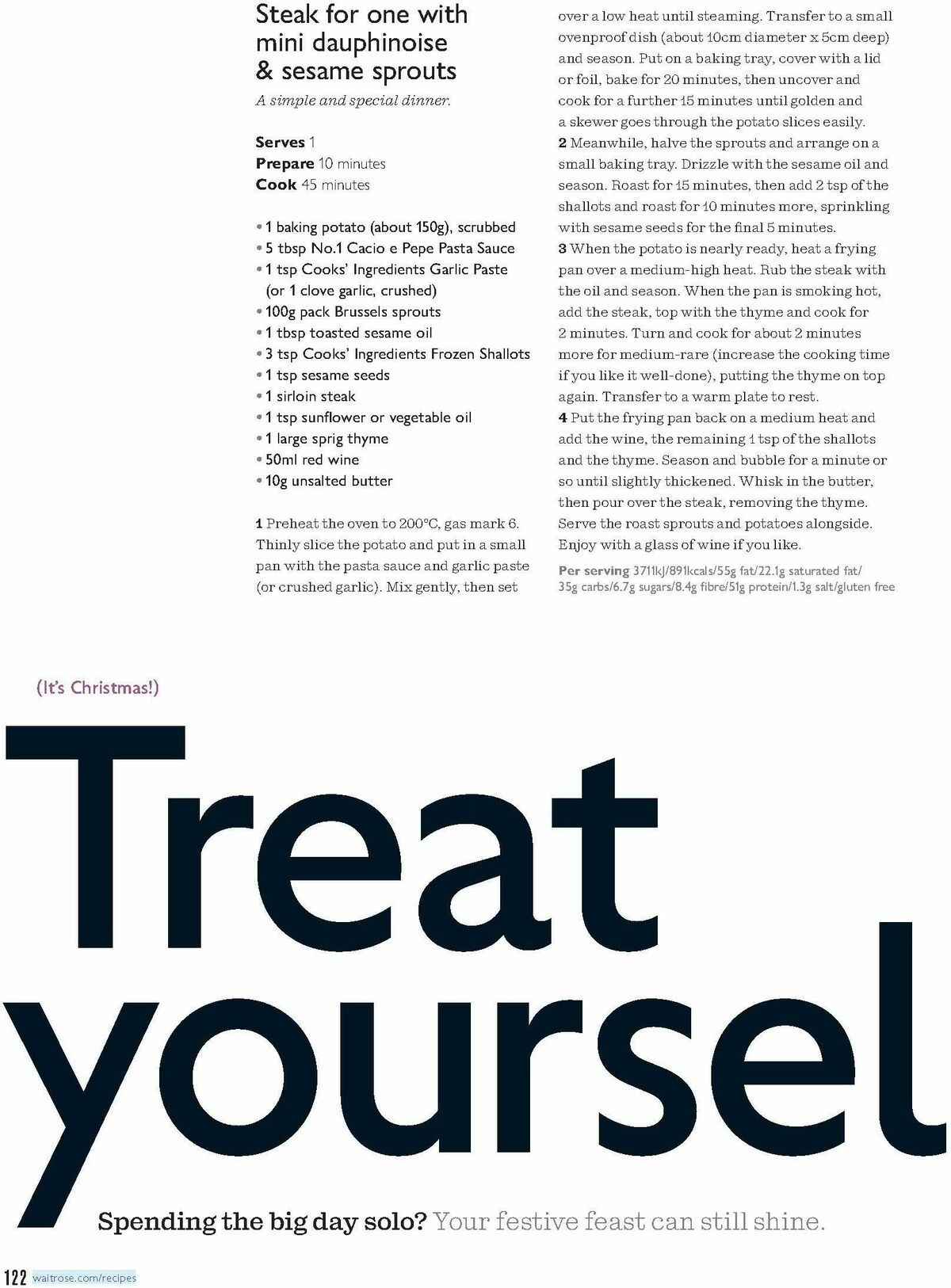 Waitrose Food Magazine December Offers from 1 December