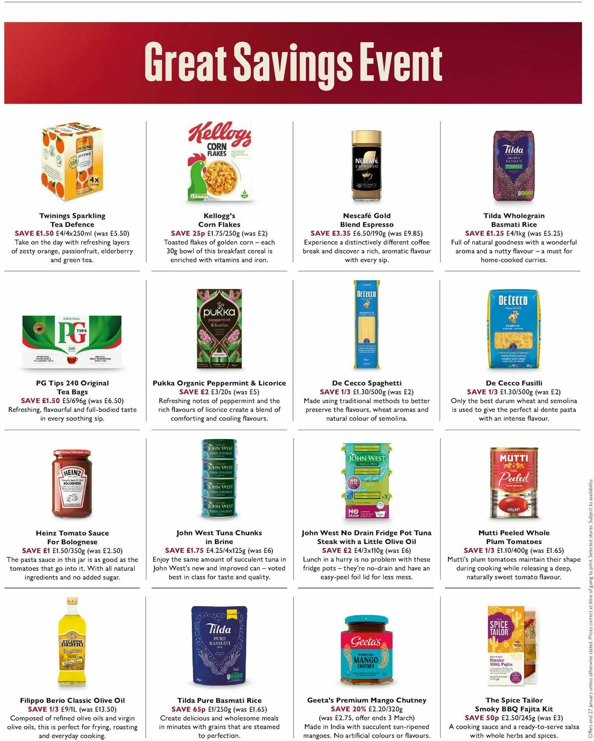 Waitrose Offers from 22 January