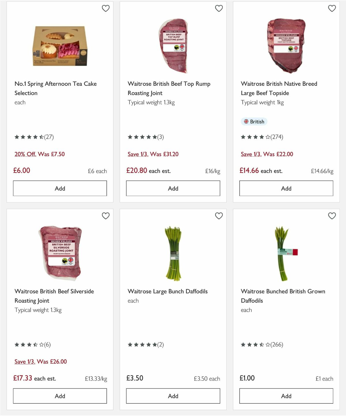 Waitrose Mother's Day Offers from 3 March