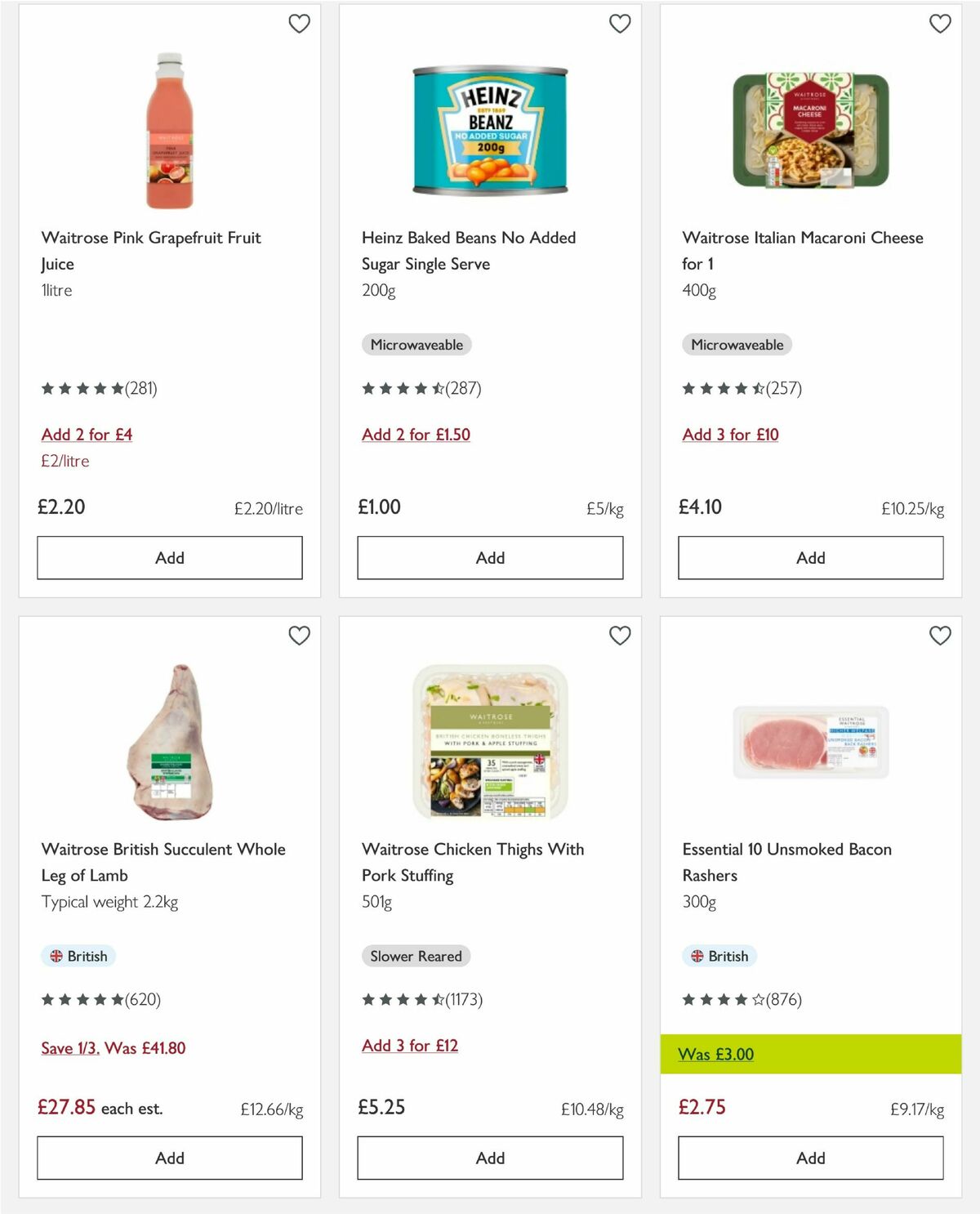 Waitrose Offers from 1 April