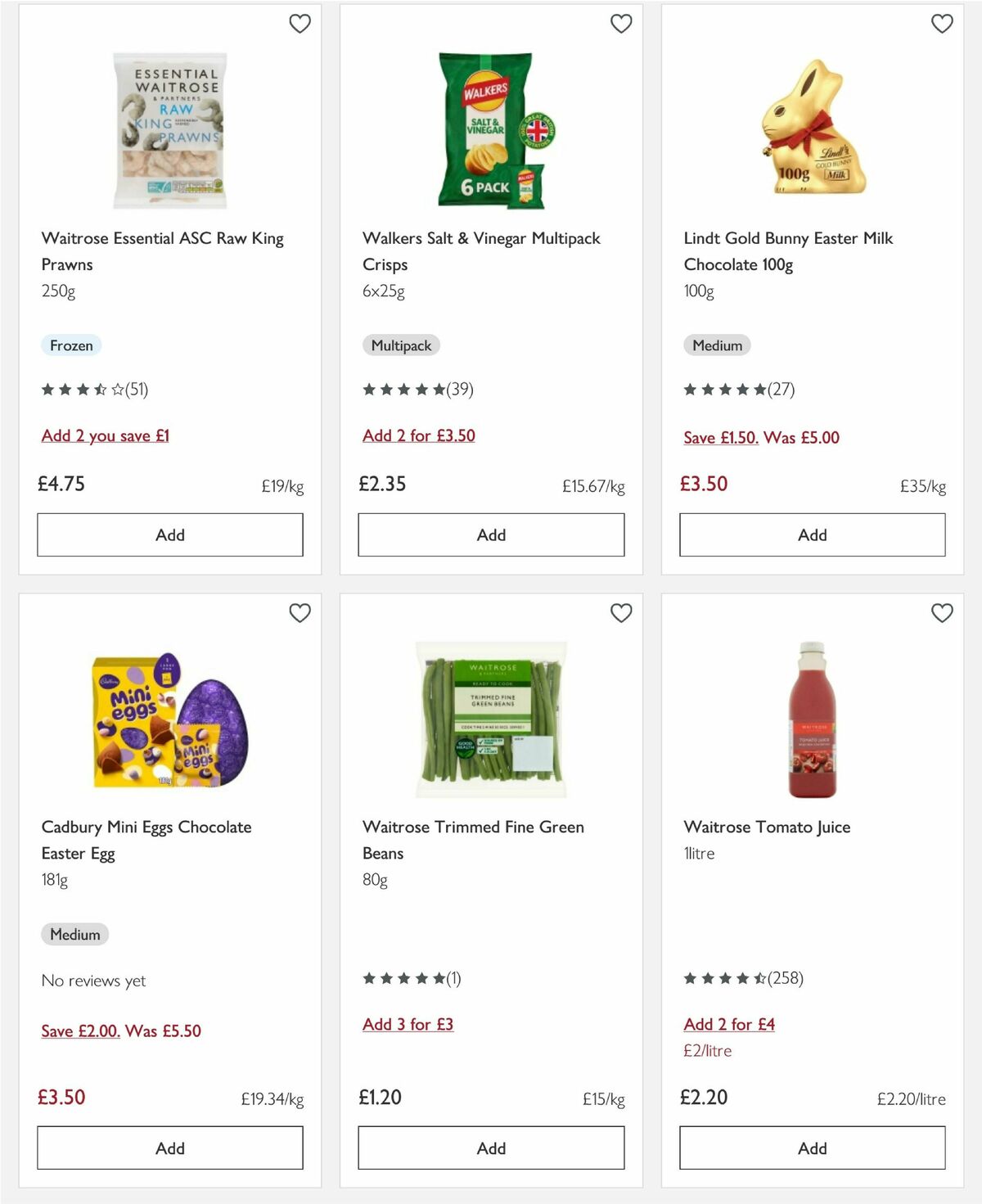 Waitrose Offers from 1 April