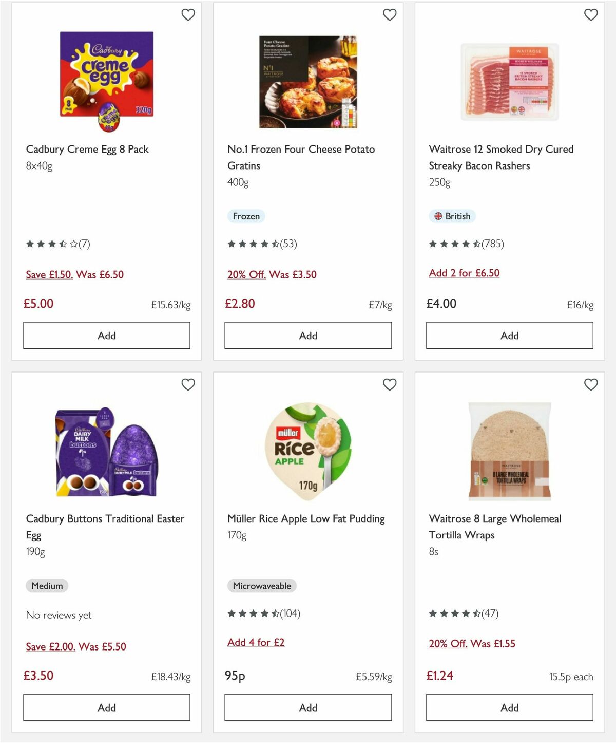 Waitrose Offers from 1 April