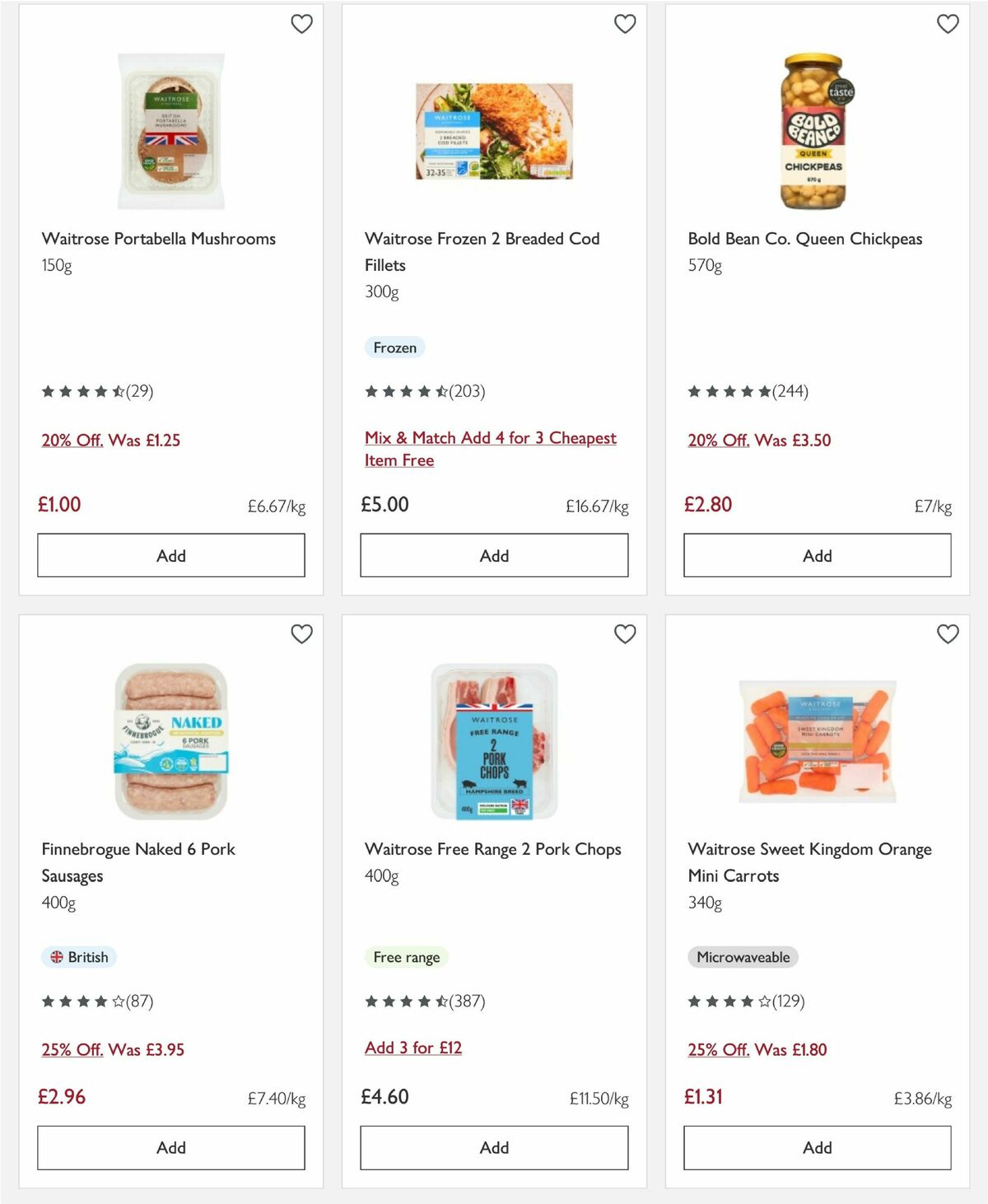 Waitrose Offers from 1 April