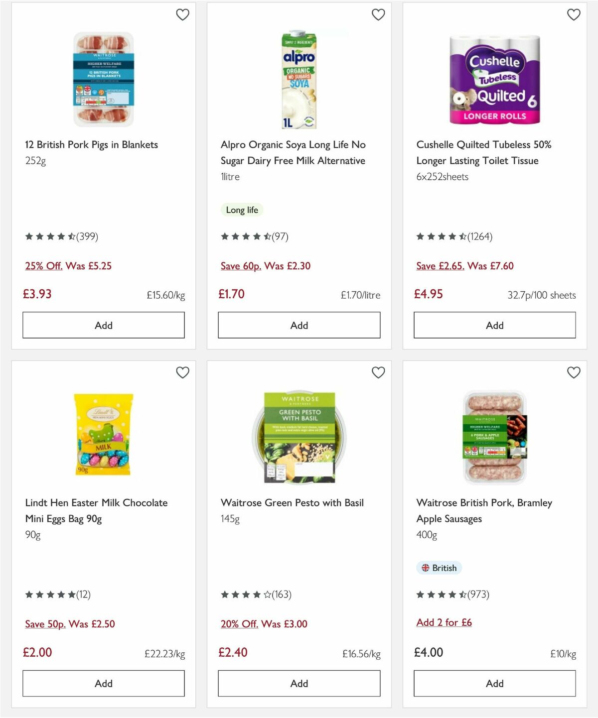 Waitrose Offers from 1 April