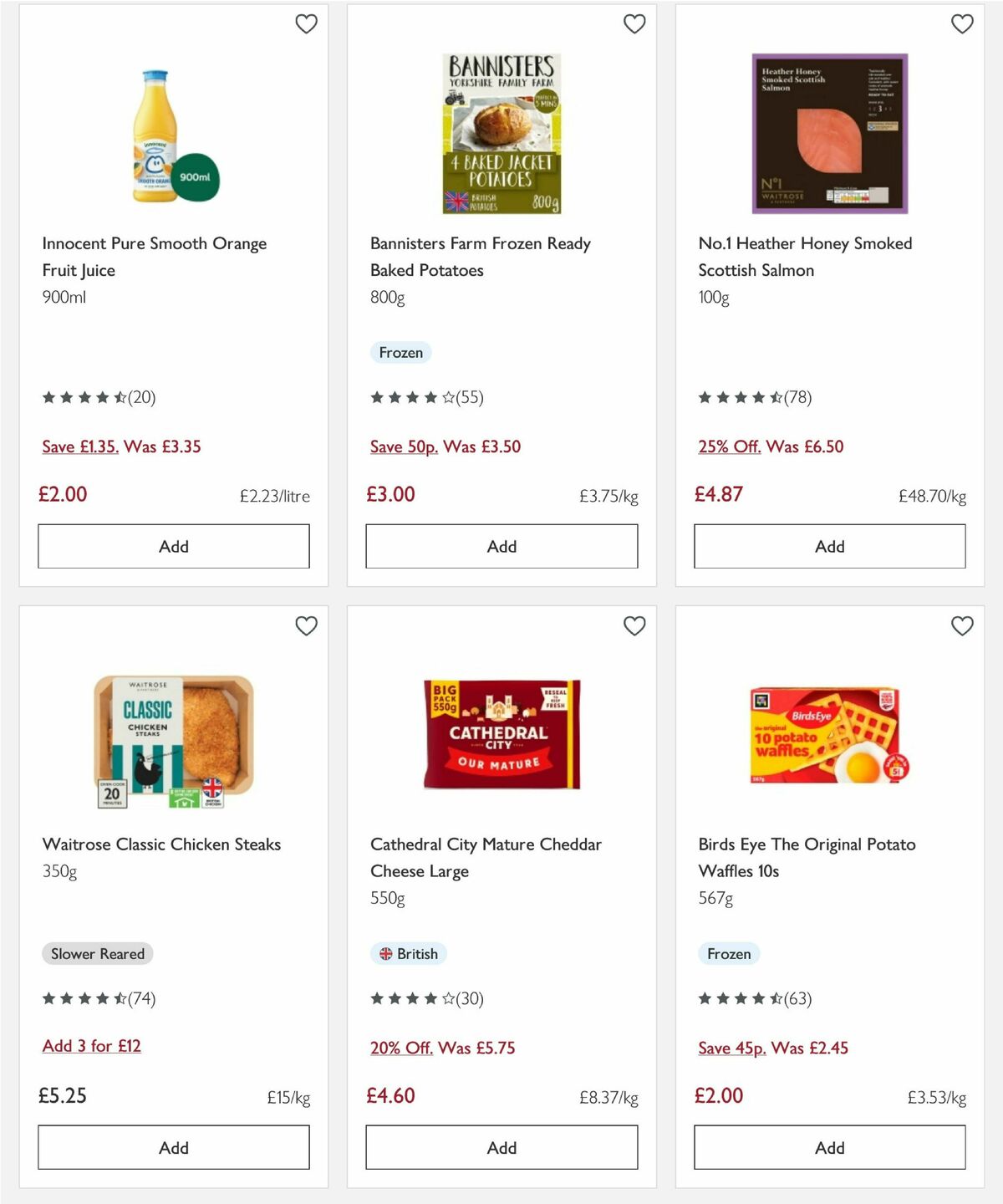 Waitrose Offers from 1 April