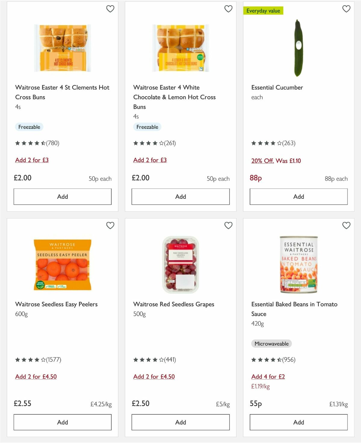 Waitrose Offers from 1 April