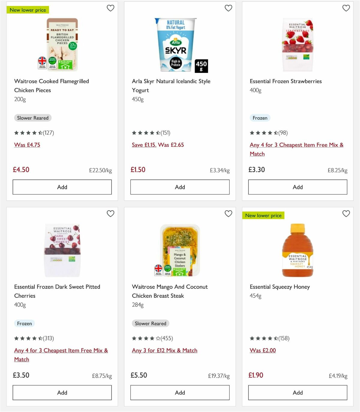 Waitrose Offers from 4 August