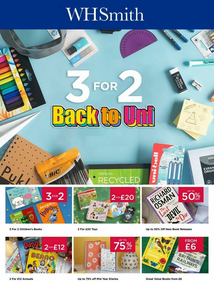WHSmith Offers from 3 October
