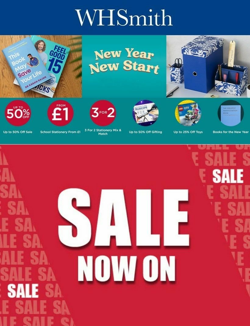 WHSmith Offers from 16 January