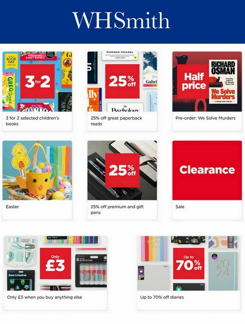 WHSmith Offers from 5 March