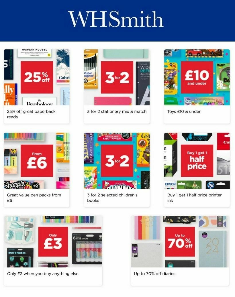 WHSmith Offers from 12 March