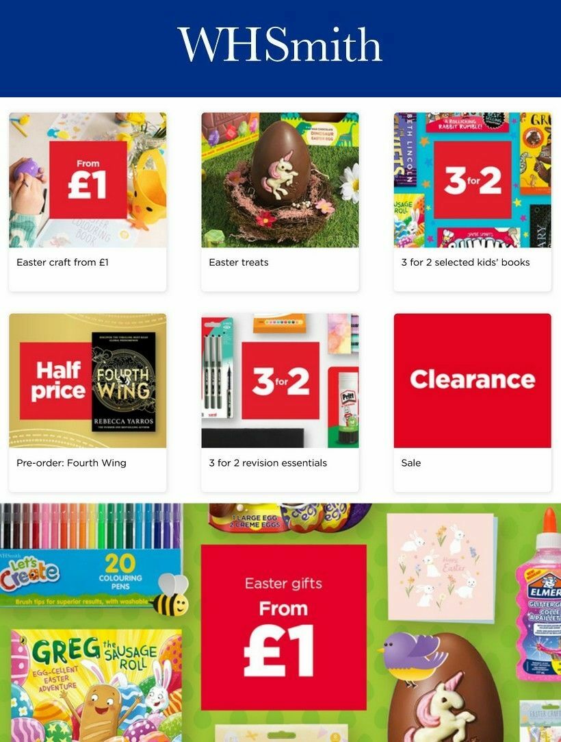 WHSmith Offers from 25 March
