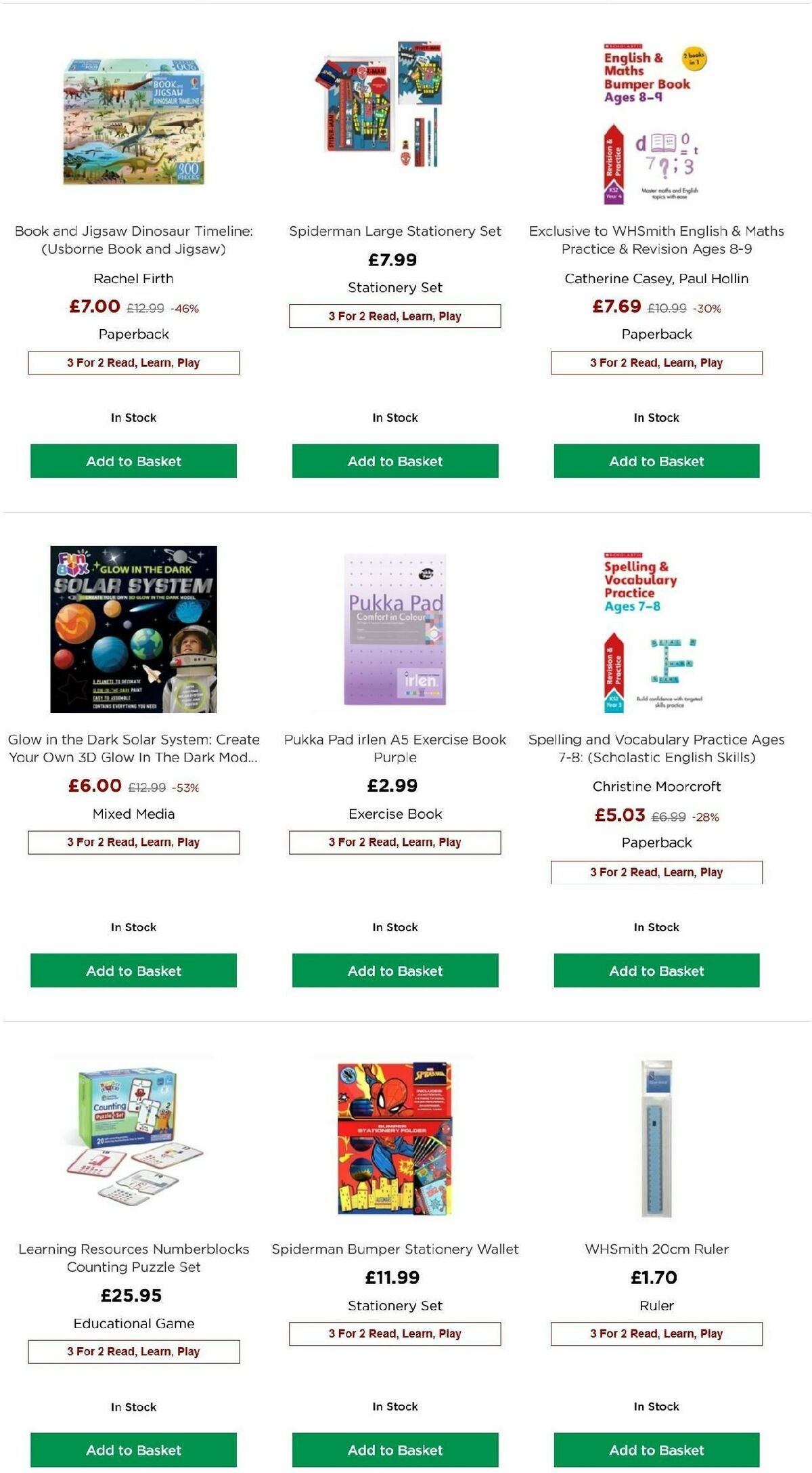WHSmith Offers from 9 April