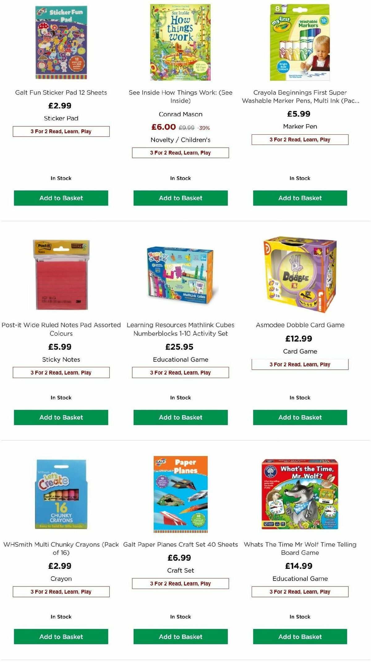 WHSmith Offers from 9 April