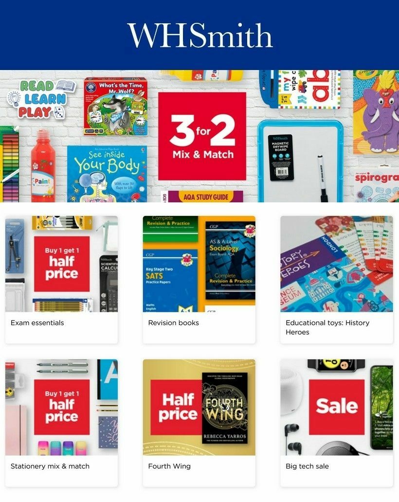 WHSmith Offers from 16 April