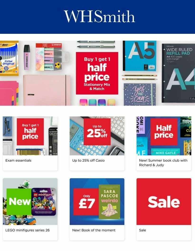 WHSmith Offers from 7 May