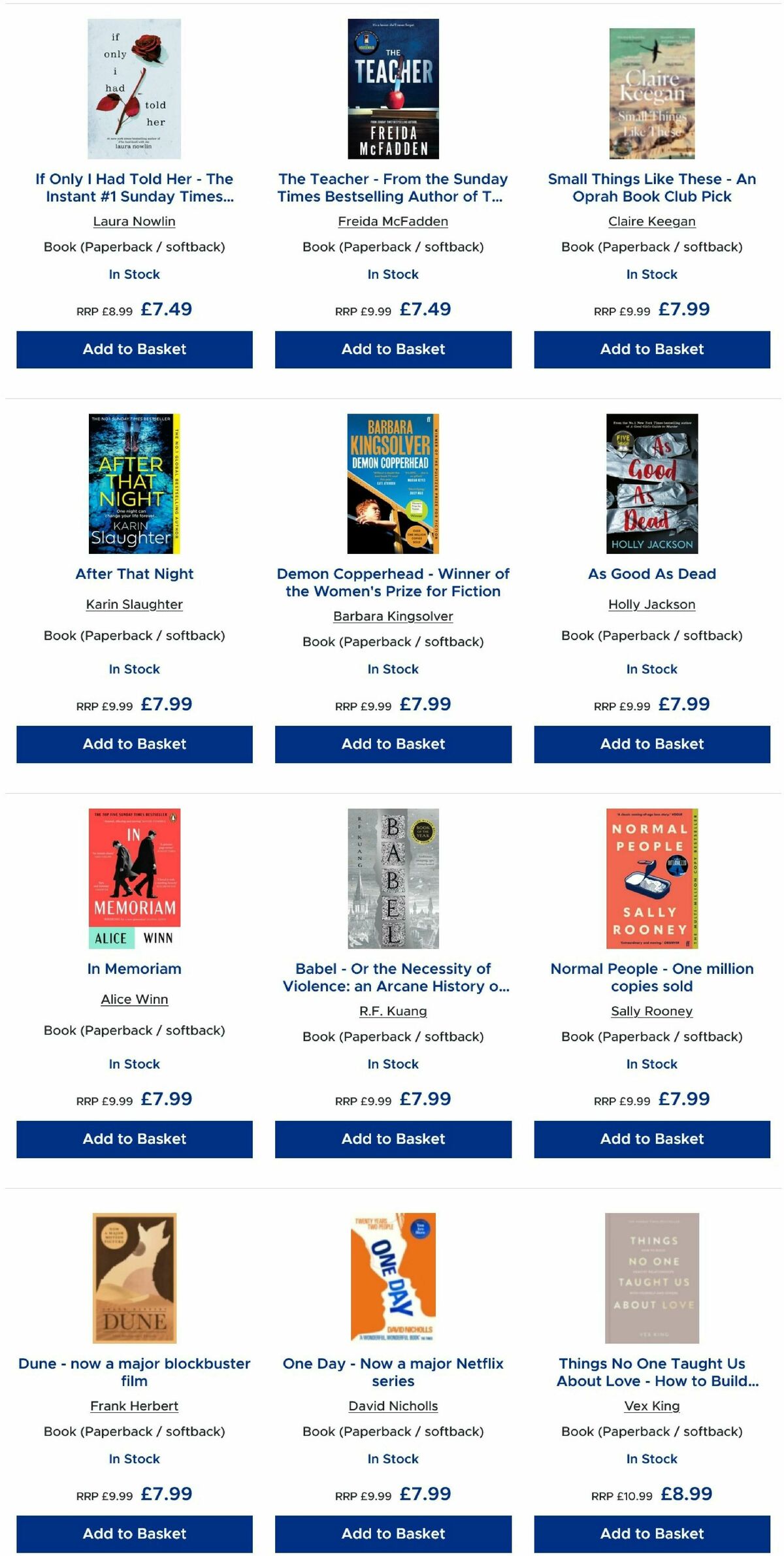 TGJones Offers from 1 April