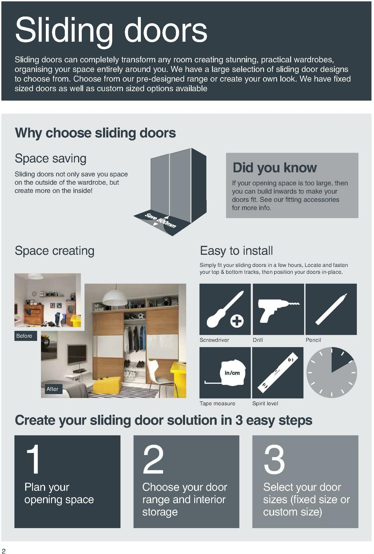 Wickes Sliding Wardrobe Doors Brochure Offers from 1 April